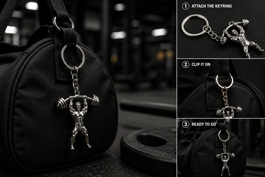 IronLift Bodybuilder Keychain